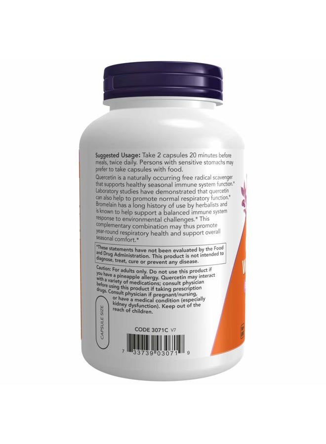 Now Foods Quercetin with Bromelain, 240 Vegetable Capsule (2 Pack) - Image 3