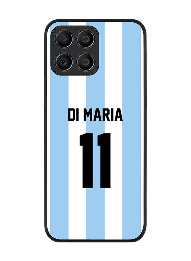 Stylizedd Rugged Black edge case for Honor X6 Slim fit Soft Case Flexible Rubber Edges Anti Drop TPU Gel Thin Cover - Football Team - Argentina Player Name - Di Maria - Image 1