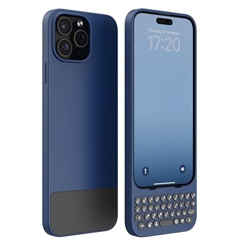 Clicks Keyboard for iPhone 15 Pro Max – Keyboard Case for Premium Typing Experience – Faster, Accurate Typing, Charge as Normal – Royal Ink - Image 1