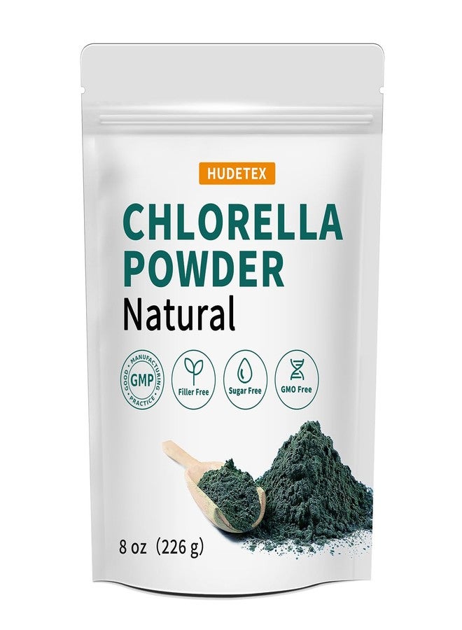 Hudetex Chlorella Powder Natural- Chlorophyll Powder, Supports Immune System & Liver Function, Keep Youth, Vegan, Rich in Vegan Protein and Vitamins, 8 oz. - Image 1