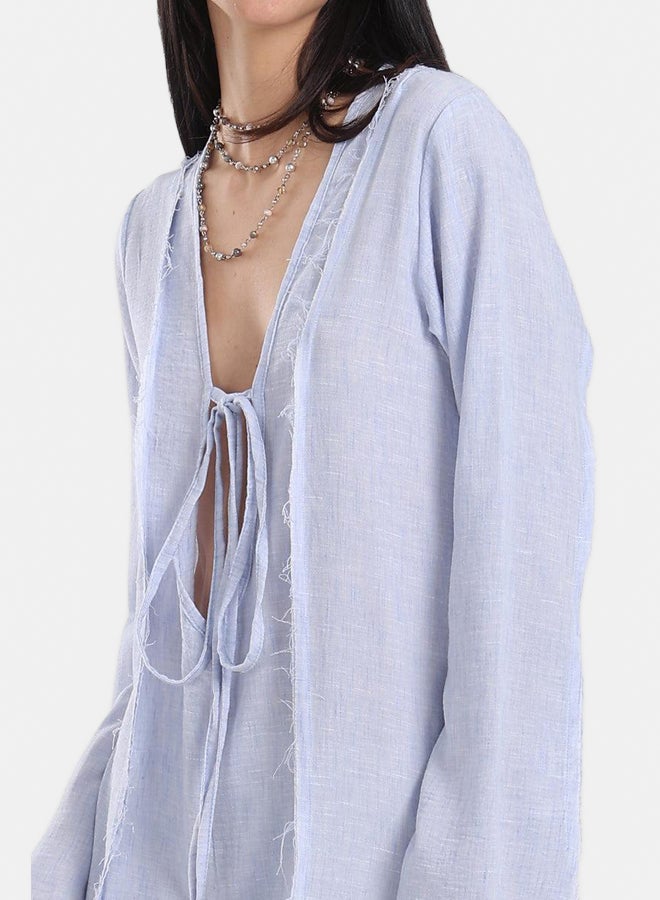 Carina Plunge V-Neck Beach Dress - Image 4