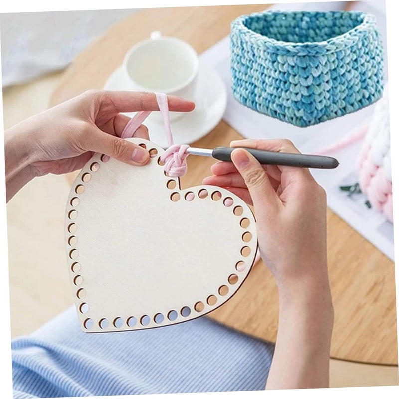 4Pcs Crochet Bag Base Set DIY Basket Bottom Shaper Knitting Craft Kit - Image 5