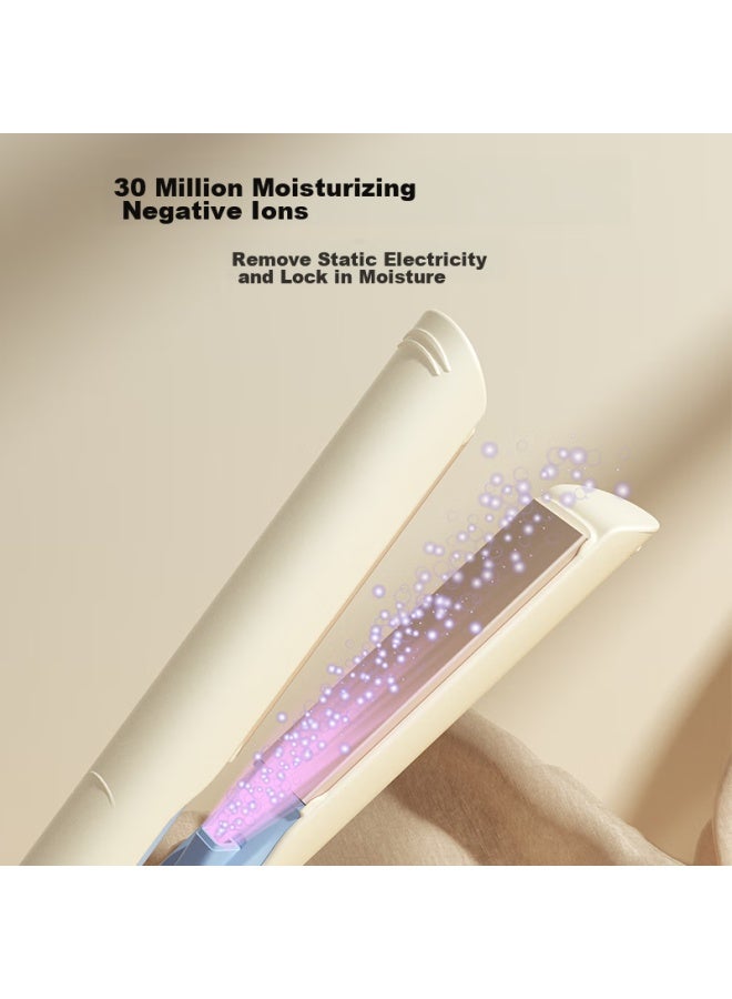Riwa Hair Straightener For Dormitory, Portable For Travel, Negative Ion, Curling And Straightening Dual-use, Mini Dorm Low-power Bangs Straightener, Gift, Rb-8150 - Image 1