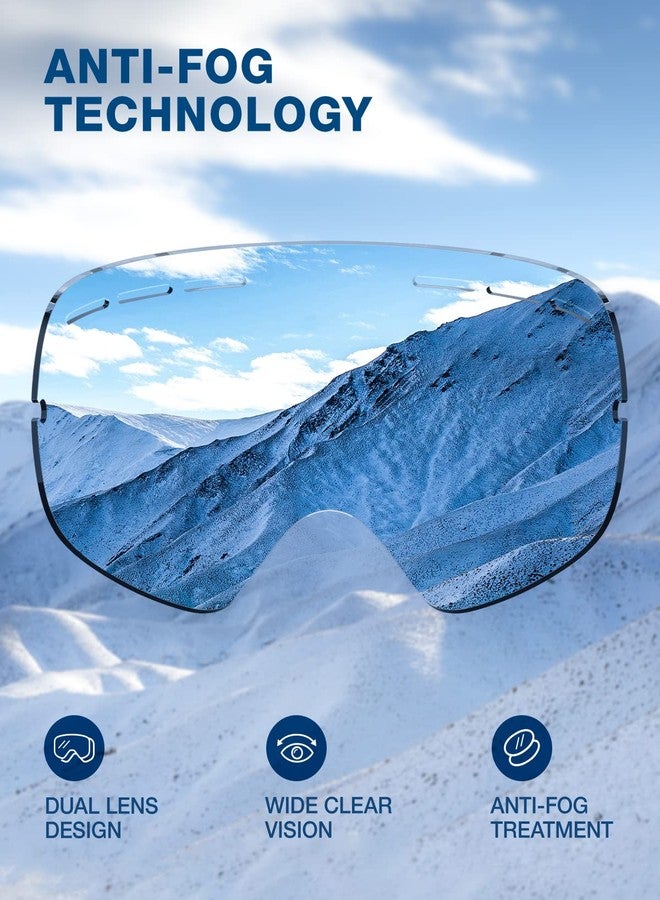 Zionor X Ski Snowboard Snow Goggles OTG Design for Men Women with Spherical Detachable Lens UV Protection Anti-Fog - Image 5