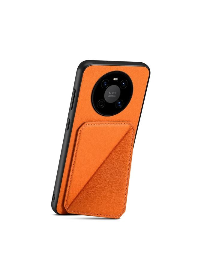 S-TOP Case For Huawei Mate 40 D04 Calf Texture Dual Card Slot Holder Phone Case - Image 3