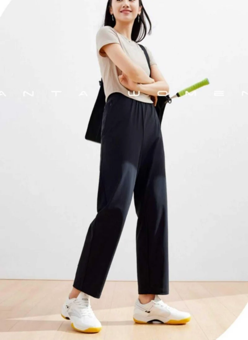 ANTA Regular Fit Workout Training Commute Knit Track Pants