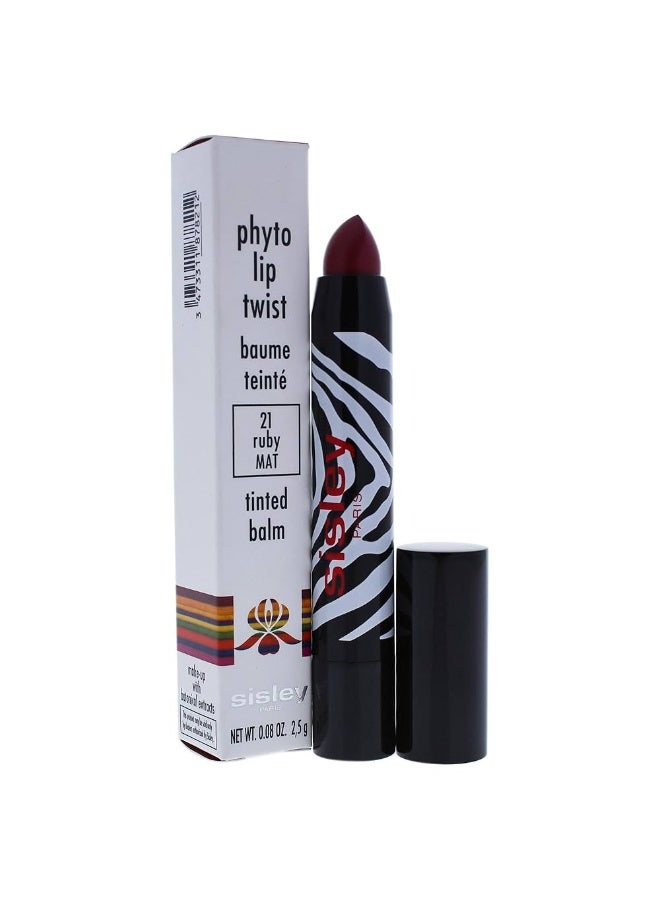 Sisley Phyto-Lip Twist Matte Tinted Balm 21 Ruby 2.5g - Image 2