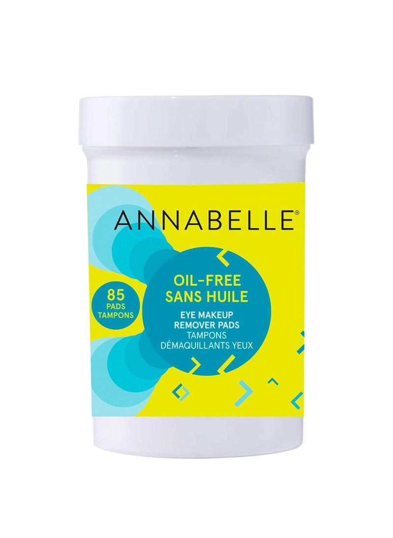 Annabelle Annabelle Oil-Free Eye Makeup Remover Pads, 85 Pads 
