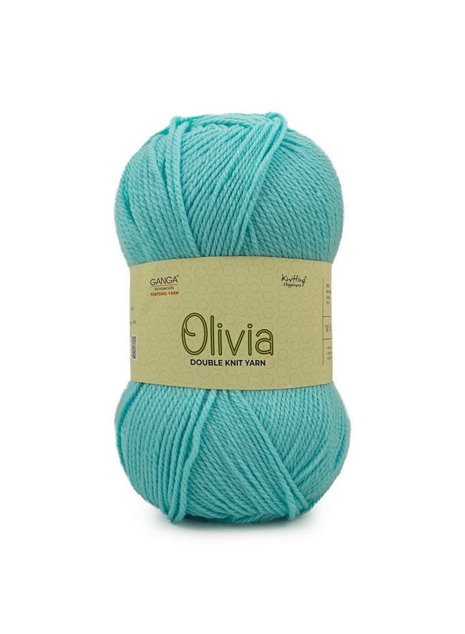 GANGA Ganga Olivia Hand Knitting and Crochet Yarn (Cotton Candy Blue) (100gms) - Image 2