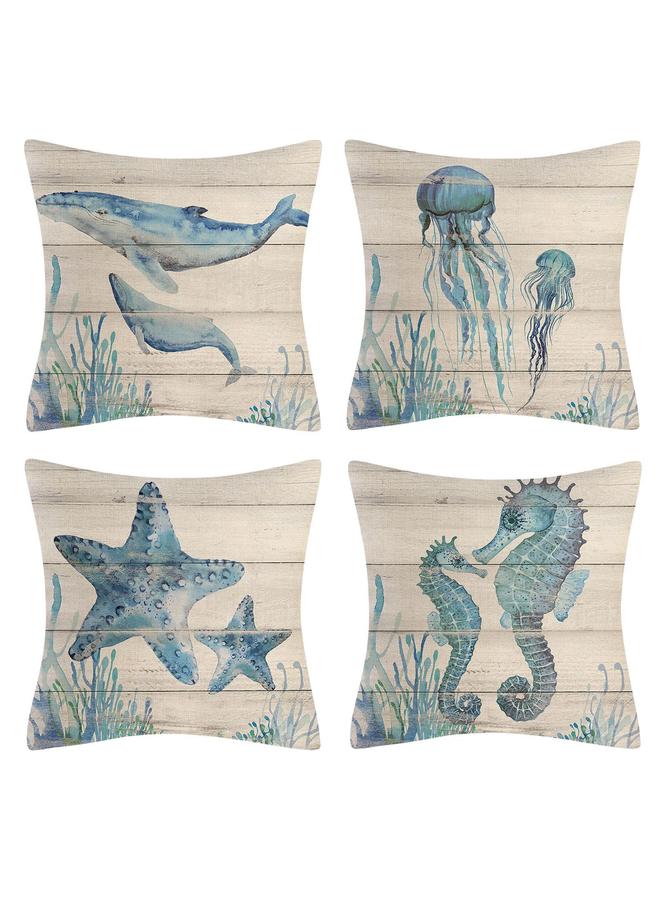Bluejw New Four-piece Cartoon Pattern Pillow Decorative Set Home Sofa Cushion Decorative Linen Pillow Case  - Image 5