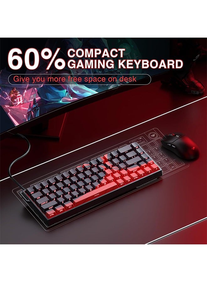 AULA WIN68 HE MAX - Hall Effect Gaming Keyboard with Magnetic Switch, Adjustable Actuation Fast Trigger Mode, 8KHz Polling Rate, RGB Backlit Wired Mechanical Gaming Keyboard 60 Percent Compact Design - Image 3