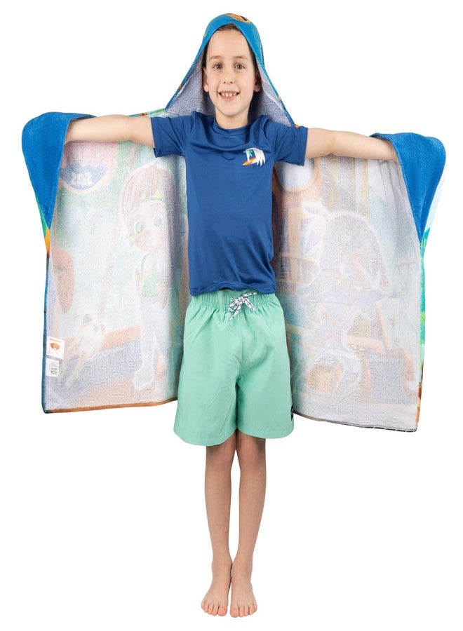 Franco Santiago Of The Seas Bath/Pool/Beach Soft Cotton Terry Hooded Towel Wrap, 24 in x 50 in, By Franco Kids - Image 2