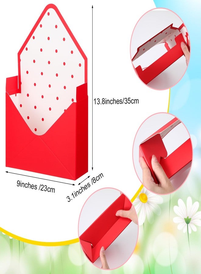 TaoBary 16 Pcs Mother's Day Florist Bouquet Envelope Boxes with Floral Foam Blocks, Paper Gift Boxes Flower Packaging Craft Paper Bag DIY Lovers for Wedding Birthday Party Decoration Supply - Image 2