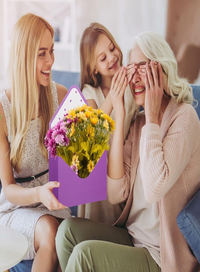 TaoBary 16 Pcs Mother's Day Florist Bouquet Envelope Boxes with Floral Foam Blocks, Paper Gift Boxes Flower Packaging Craft Paper Bag DIY Lovers for Wedding Birthday Party Decoration Supply - Image 5