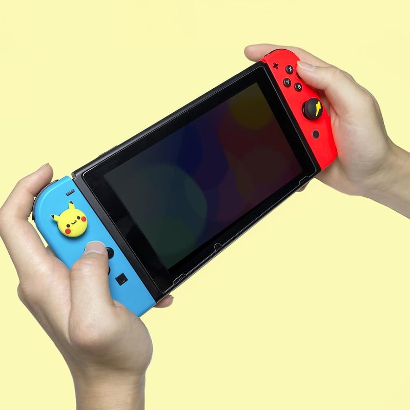 TIKOdirect Cute Thumb Grip Caps Compatible with Nintendo Switch Joy-con/OLED/Switch Lite, Kawaii Joystick Cap Grip 4PCS Soft Silicone Protective Ergonomic Button Cover, Yellow - Image 5