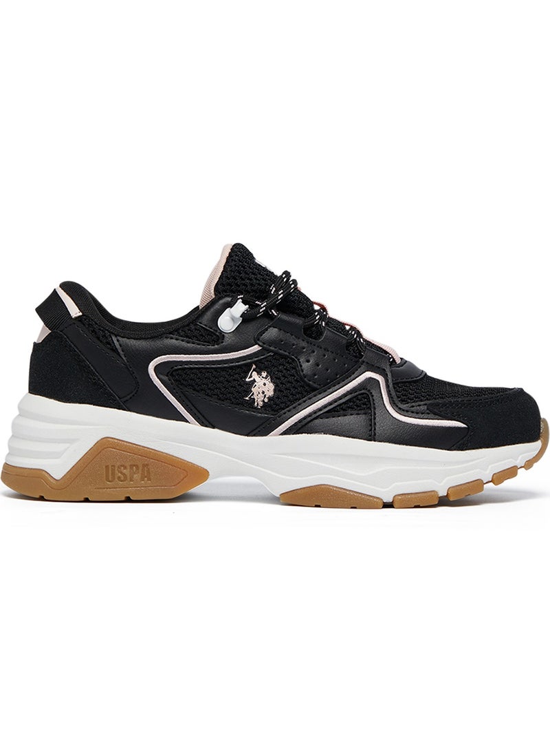 U.S. Polo Assn. Women's Black Low-Top Eye-Catching Performance Sneakers - For a Bold & Stylish look!  - Image 1