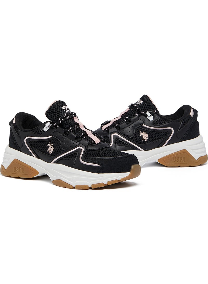 U.S. Polo Assn. Women's Black Low-Top Eye-Catching Performance Sneakers - For a Bold & Stylish look!  - Image 3