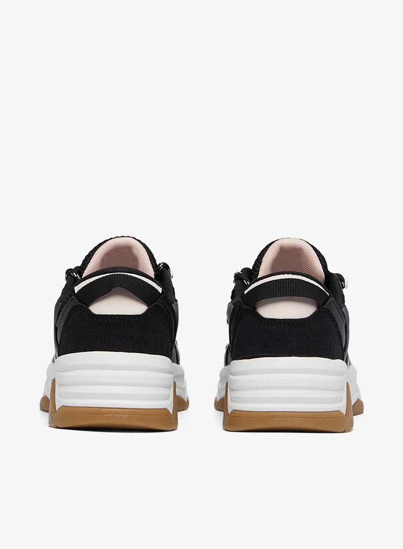 U.S. Polo Assn. Black Women's Black Low-Top Eye-Catching Performance Sneakers - For a Bold & Stylish look Shoes for Women | Best Price UAE