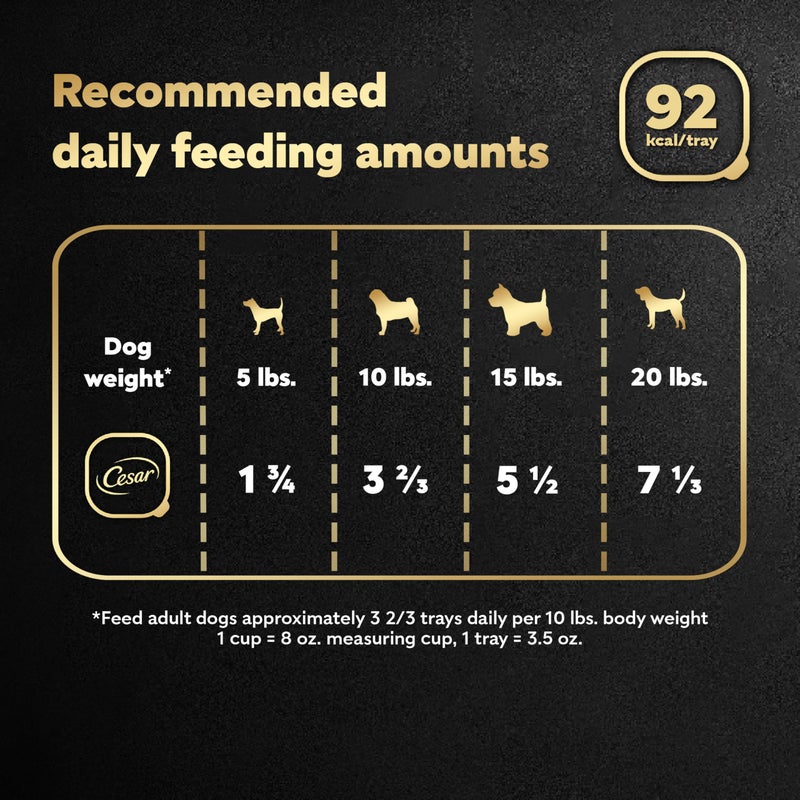 Cesar Home Delights Adult Soft Wet Dog Food Beef Stew, 3.5 oz. Trays, 24 Count (Pack of 1) - Image 5