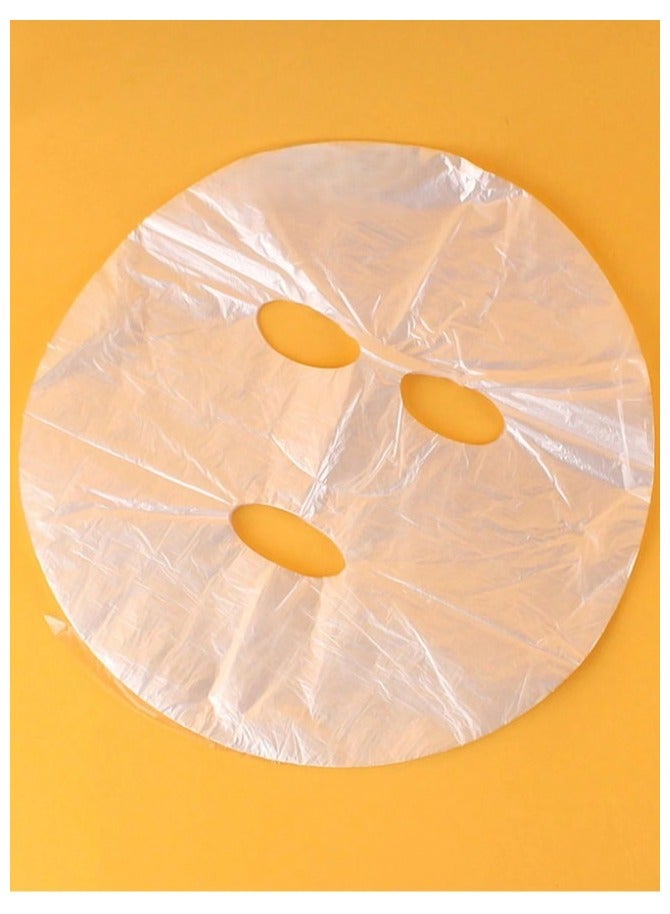100pcs Disposable Clear Face Mask Transparent Skin Care Masks Thin Retain Skin Moisture - Image 1