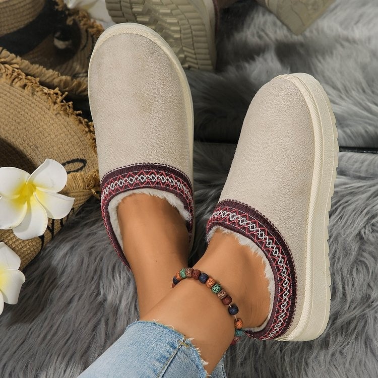 Plus Size Snow Boots Women'S Thick-Soled Fur Shoes Winter New National Fur One Fleece-Lined Warm Cotton Shoes - Image 5