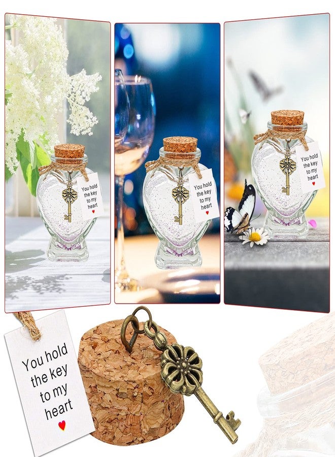 KBFUSHI You Hold the Key to My Heart -Handmade Creative Decorative Bottle Gift for Girlfriend Boyfriend Valentine’s Day,Christmas-Funny Ornament Gift for Wife Husband (Heart Shaped Jar) - Image 4