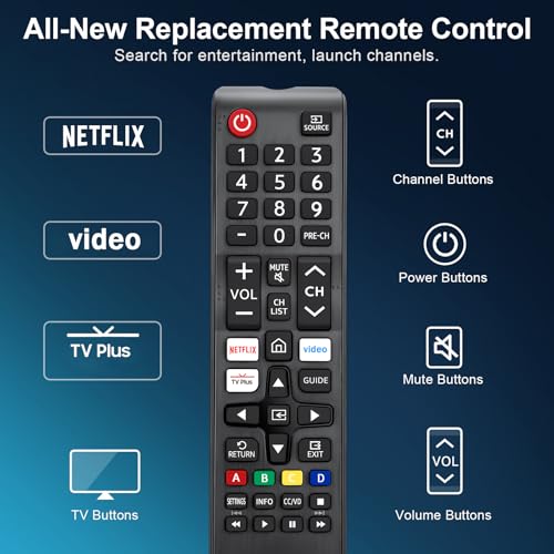 YOSUN (Pack of 2) for Samsung Smart TV Remote Control Universal Replacement Remote Compatible with Samsung Smart LCD LED HDTV 3D TVs BN59-01315J BN59-01315A BN59-01301A BN59-01199F BN59-01303A - Image 2