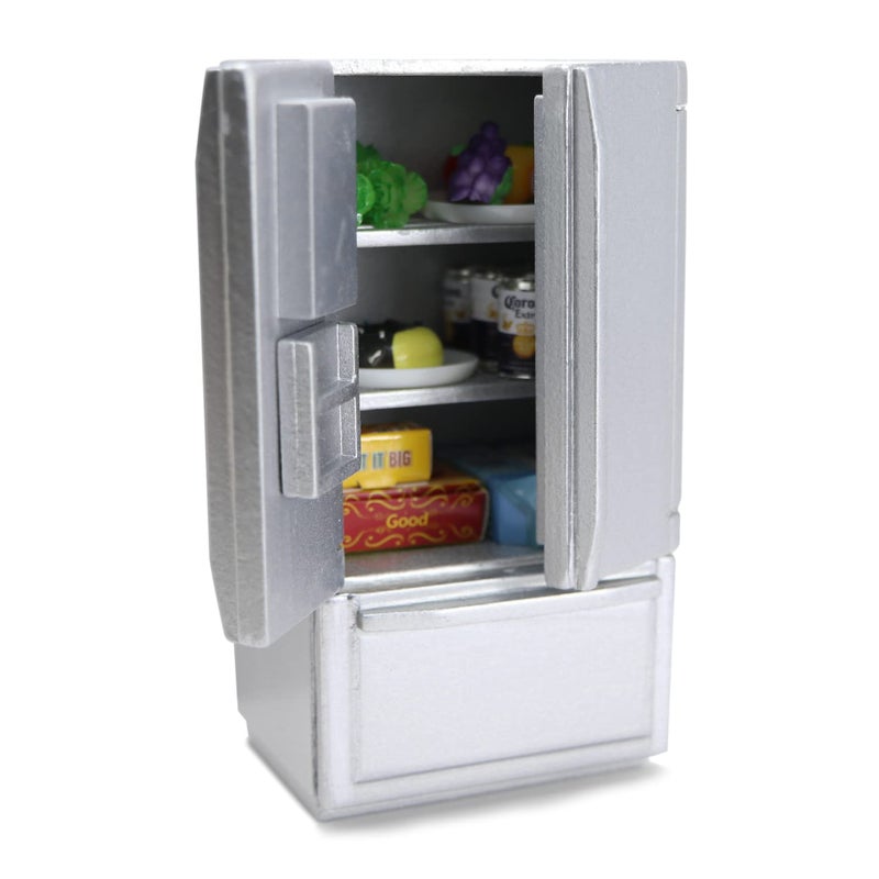 Cutemini Miniature Dollhouse Fridge 1:12 Furniture Decoration Accessories Mini Refrigerator Kitchen Living Room Scene Model Ornaments(A-White) - Image 5