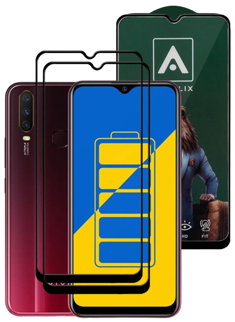 ACLIX 2 Pieces Antistatic ESD Dustproof Premium Quality High Definition Tempered Glass Screen Protector Designed For vivo Y15 - Image 1