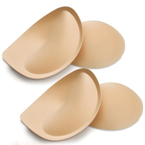 Nimiah Super Thick Push-up Inserts, 2 Pairs Sew in Bra Cups for Dress, Breast Enhancer Add Cleavage Instantly in Swimsuits Sports Tops - Image 1