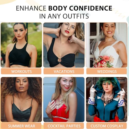 Nimiah Super Thick Push-up Inserts, 2 Pairs Sew in Bra Cups for Dress, Breast Enhancer Add Cleavage Instantly in Swimsuits Sports Tops - Image 4