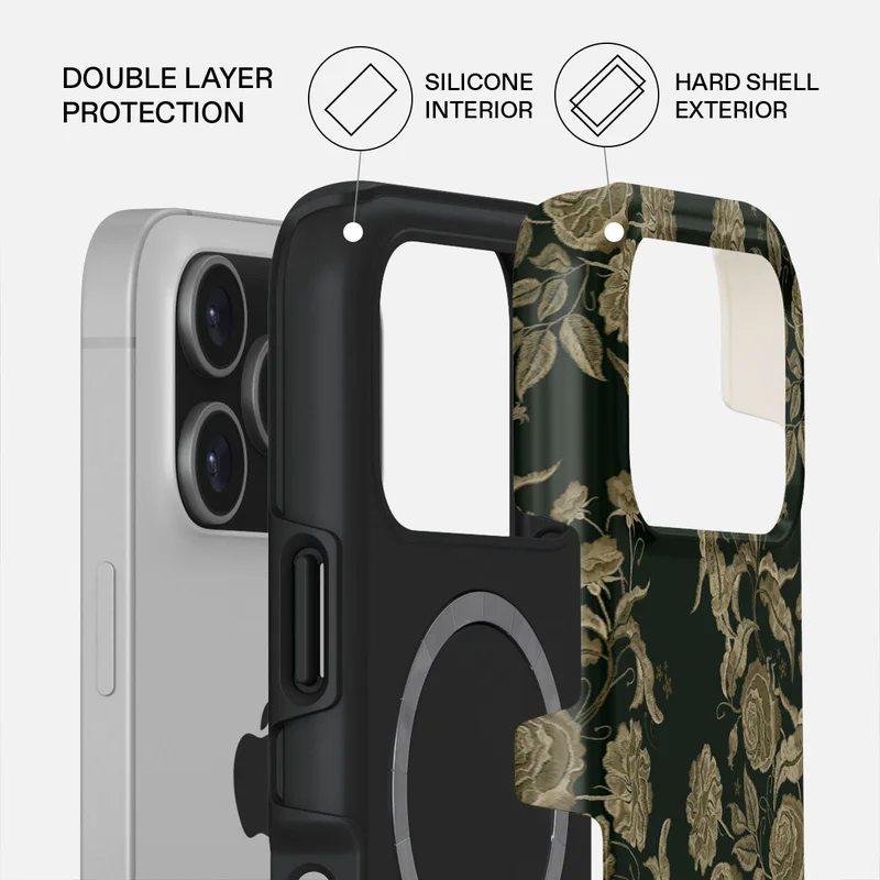 بورجا جراب Destiny Premium لهاتف iPhone 17 Pro متوافق مع هيكل صلب مزدوج الطبقات هجين + حماية من السيليكون - غطاء محمول مقاوم للخدش والصدمات