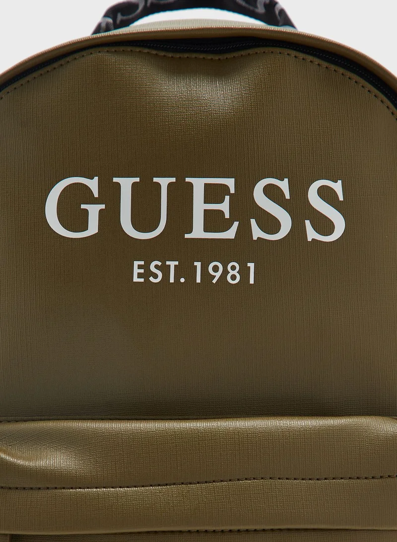 GUESS Logo Detailed Backpack