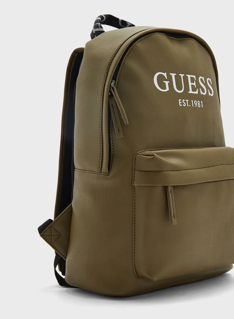 GUESS Logo Detailed Backpack