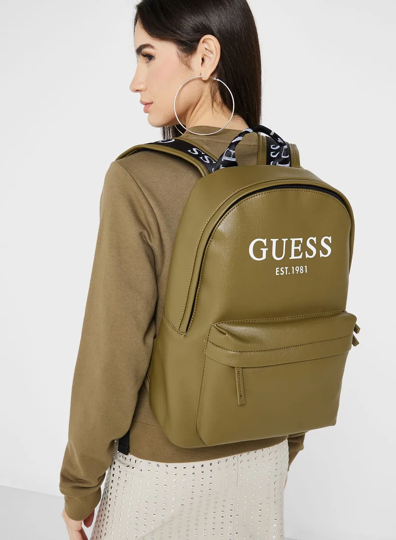 GUESS Logo Detailed Backpack
