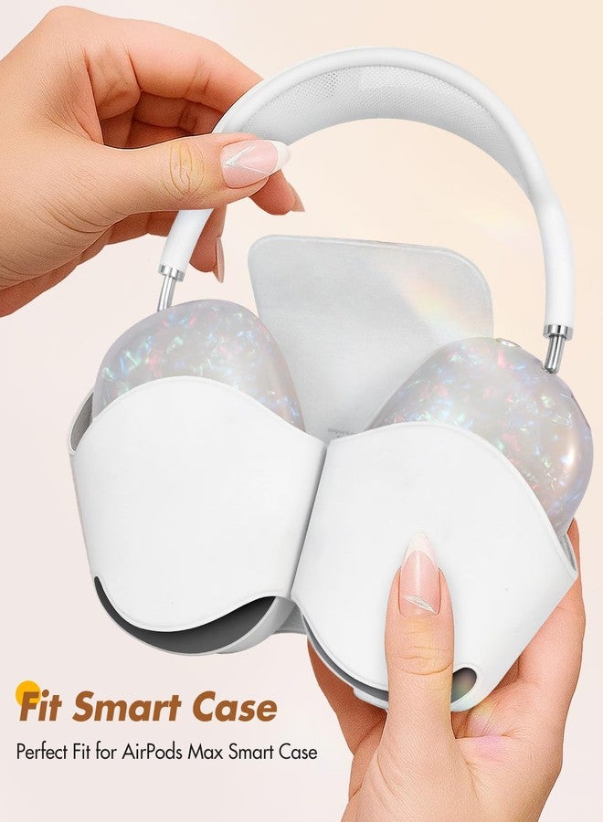 أغطية حماية سماعات AirPods Max من Joyleop - أغطية أنيقة ومتينة لسماعات AirPods Max، غطاء حماية لسماعات الرأس من الميكا اللؤلؤية بتصميم فريد، ملحقات أساسية رائعة لسماعات الرأس. - Image 4