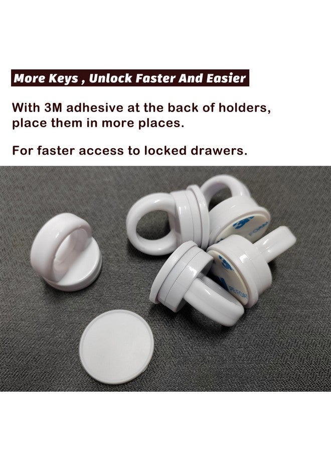 Fariita 5 Pack Replacement Keys for Baby Proofing Magnetic Cabinet Locks for Babies - Child Proof Extra Magnet Universal Keys for Baby Safety Cupboard Cabinets and Drawers Latches - Easy Installation - Image 4