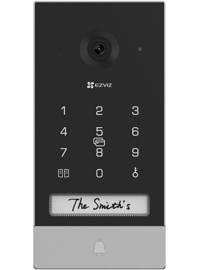 EZVIZ Battery Video Door Intercom with Solar Panel, 2K Intercom with Camera, 7 Inch Colour Touch Screen and 2-Way Audio, Dual Band, Door Intercom Supports Password, Halow Connection, EP7 - Image 4