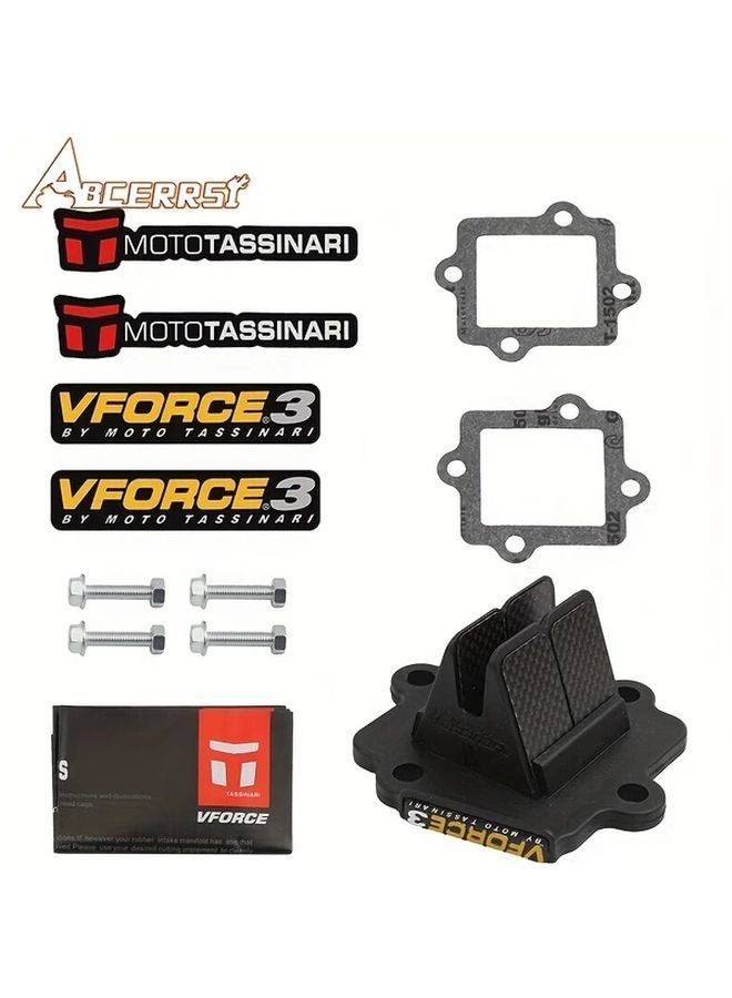 VForce 3 Reed Valve Kit VS107 1 Carbon Fiber Petal Set for Yamaha 50 YQ Aerox R E2 2003 2012 JOG 50 CY50 Endurance Race - Image 2