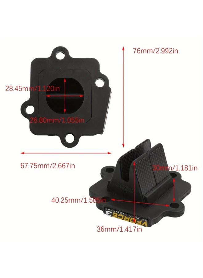 VForce 3 Reed Valve Kit VS107 1 Carbon Fiber Petal Set for Yamaha 50 YQ Aerox R E2 2003 2012 JOG 50 CY50 Endurance Race - Image 3