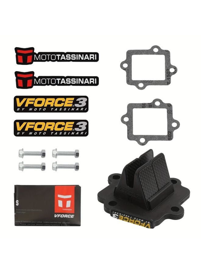 VForce 3 Reed Valve Kit VS107 1 Carbon Fiber Petal Set for Yamaha 50 YQ Aerox R E2 2003 2012 JOG 50 CY50 Endurance Race - Image 1
