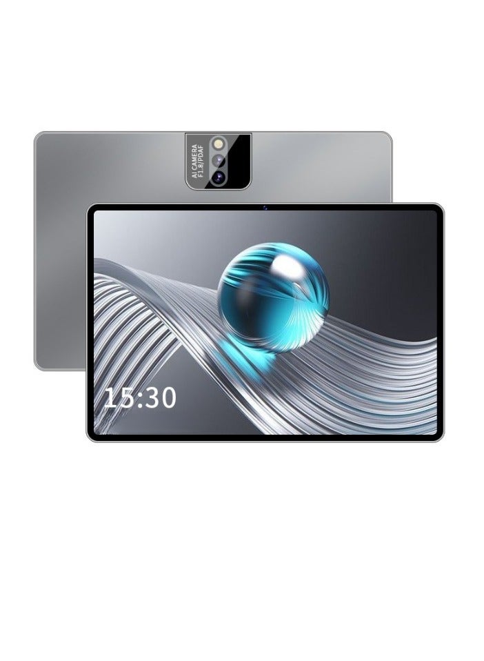 AROAQ N716 10.1 Inch Tablet, Calling Wifi Android Tablet PC, Sturdy And Durable Computer Pad With Eye Protection, Portable Touch Pad For Study Watching Movies, (1pc, Silver, High End Version 256GB With Leather Case) - Image 1