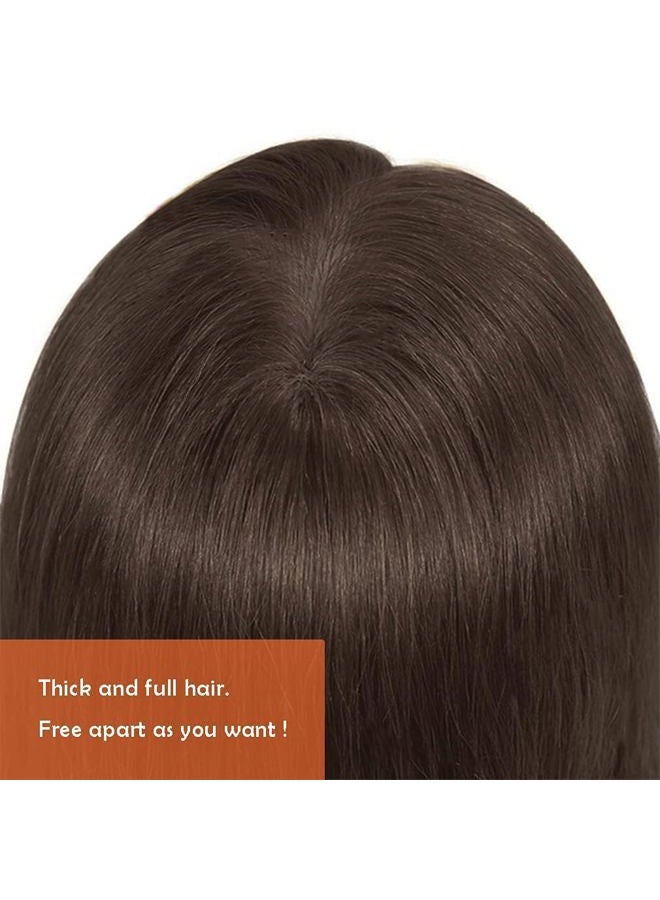 FABA Mannequin Head with Hair 26"-28" Doll Cosmetology Practice Braiding with Free Clamp Holder - Image 3