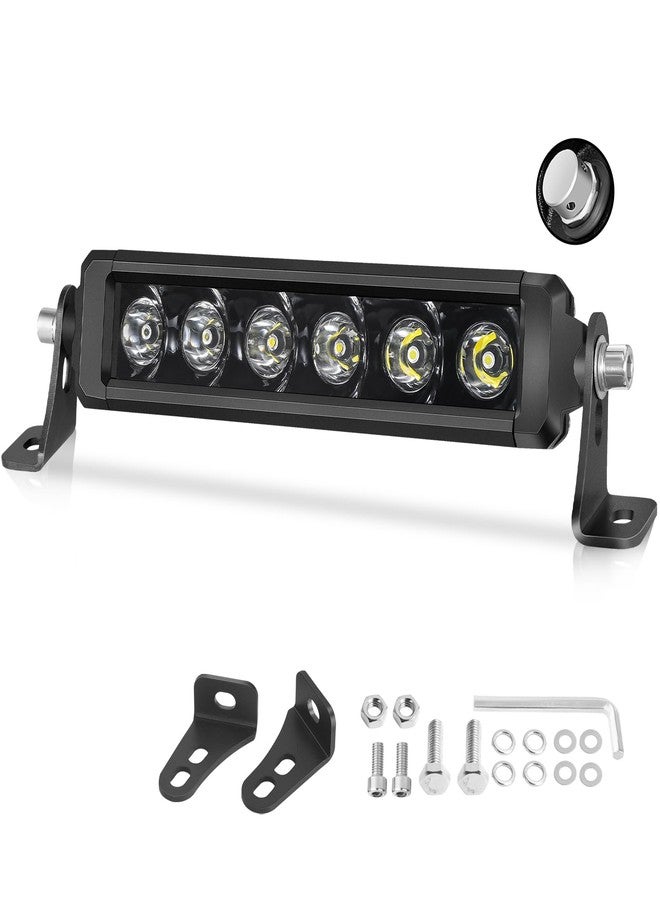 OFFROADTOWN شريط إضاءة LED أحادي الصف من OFFROADTOWN بطول 30 بوصة، بقوة 300 واط، مصابيح قيادة للطرق الوعرة، رفيع للغاية، مقاوم للماء، يُركب على المصد والشبكة والسقف، مناسب للشاحنات ومركبات UTV وATV وسيارات البيك أب وRZR - Image 1