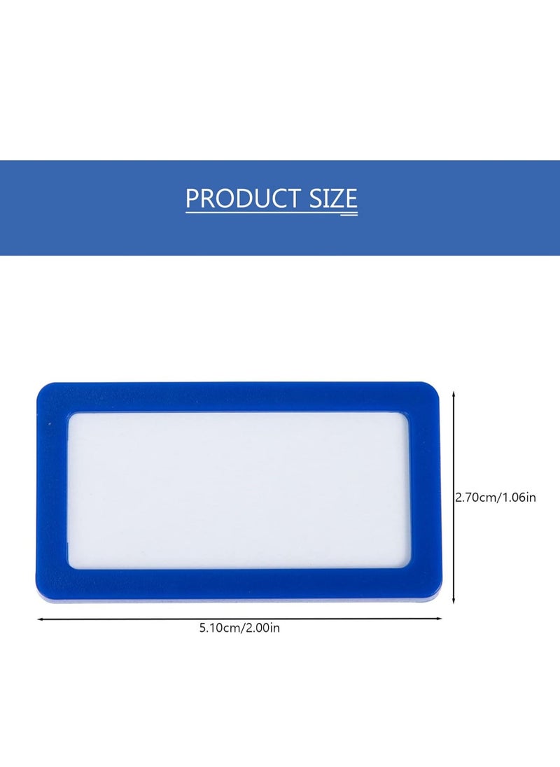 SYOSI 10pcs Magnetic Label Holders, Magnetic Data Card Holders Magnetic Tags Labels Racks with Magnet for Shelf White Board Refrigerator Magnets  - Image 4