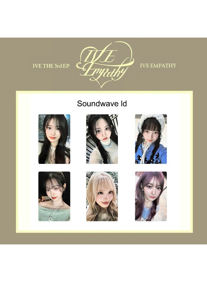 NIBEMINENT 6 Pcs Kpop IVE Empathy Lomo Cards Card For Fans Collection Gifts