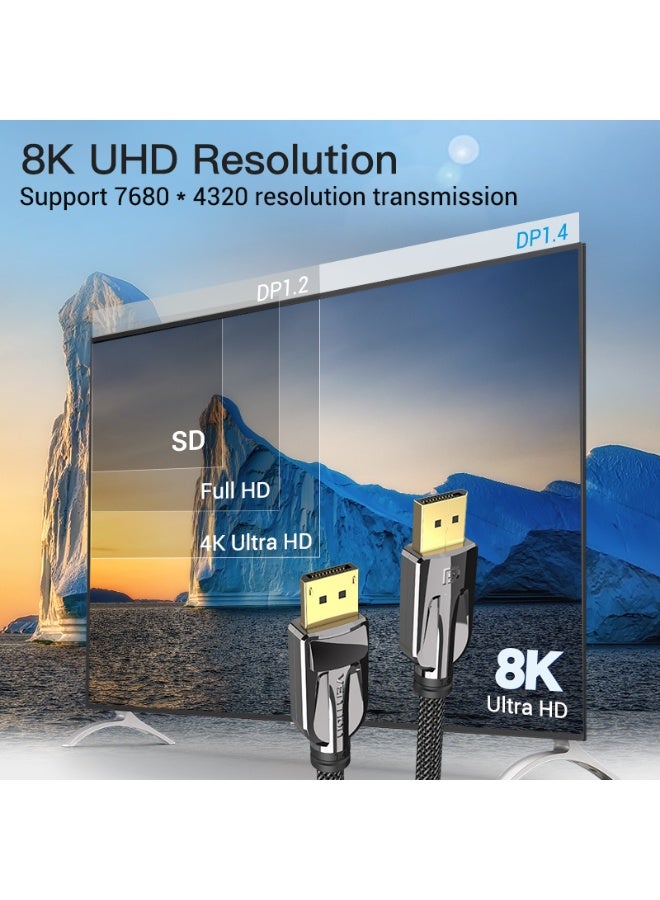 VENTION DP Male to Male Cable Black Model - Image 3