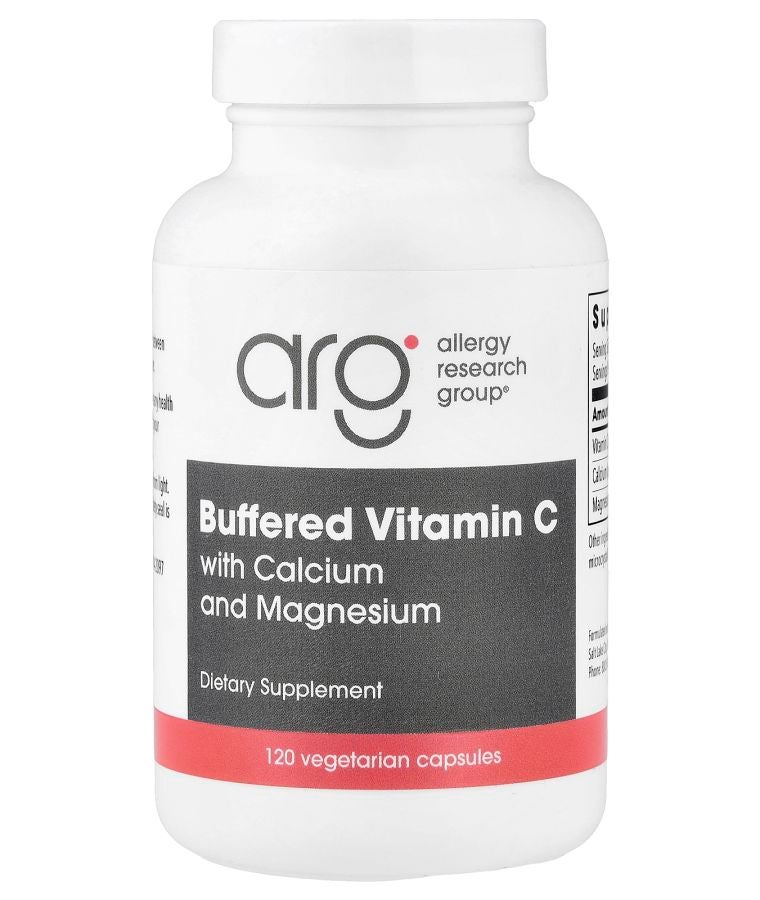 Allergy Research Group Buffered Vitamin C with Calcium and Magnesium 120 Vegetarian Capsules