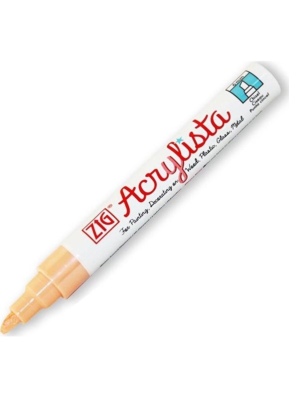 Zig Acrylista Marker Cut Tip Pac-50 712 Honey 