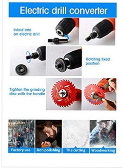 GPT TOOLs GPT TOOLs Electric Drill Variable Angle Grinder Connecting Rod Round Handle Converter  - Image 4